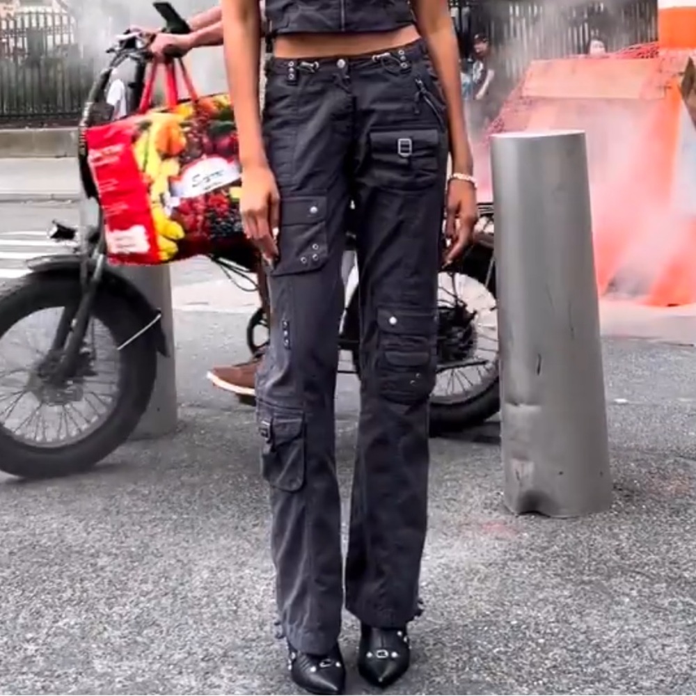 Jaded London Blue Utility Pant